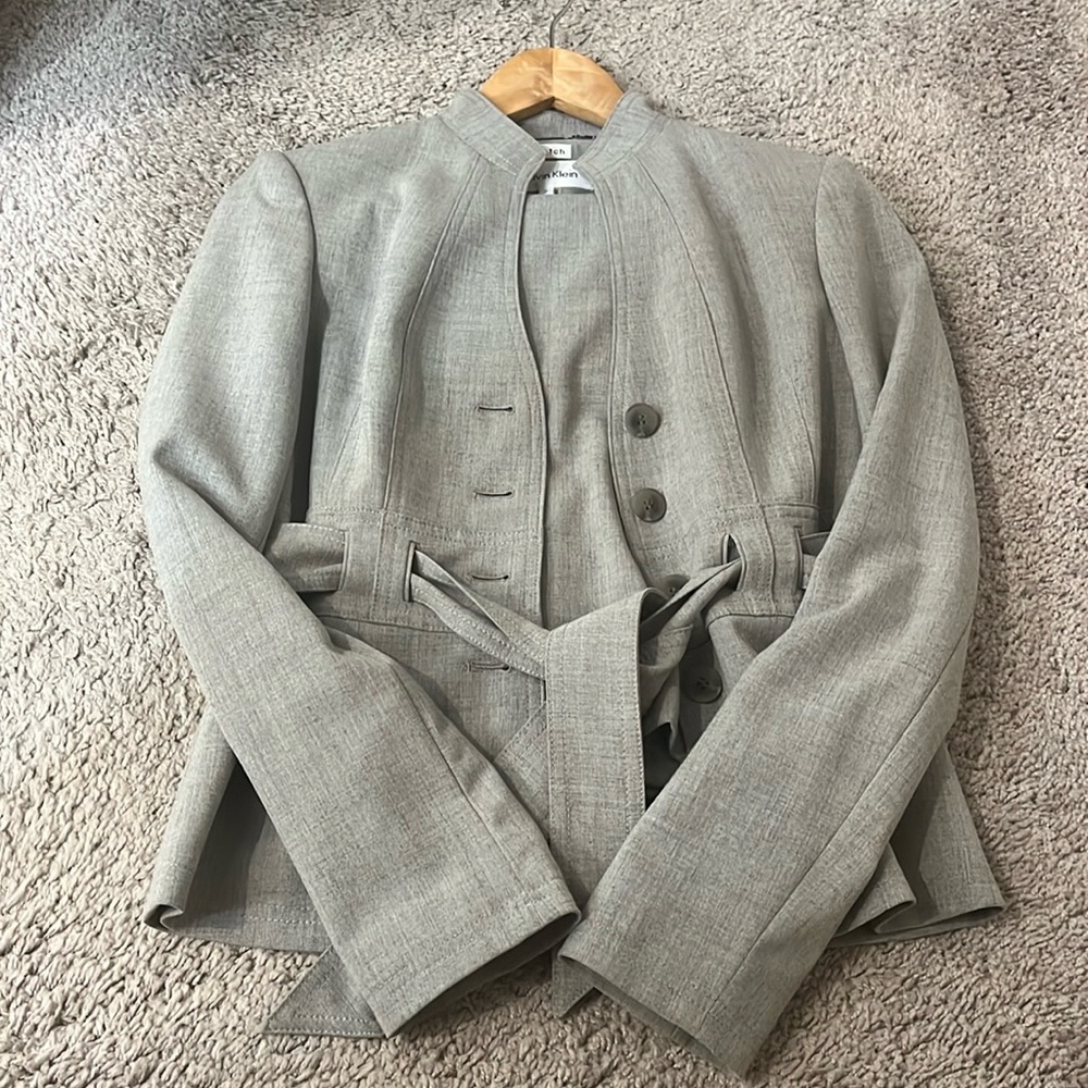 Calvin Klein Suite Separates - skirt and blazer - Grey